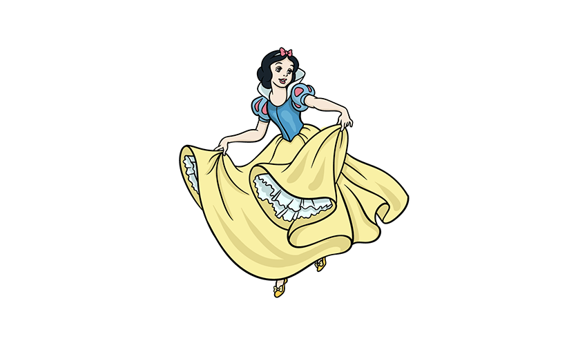 How to draw Snow White