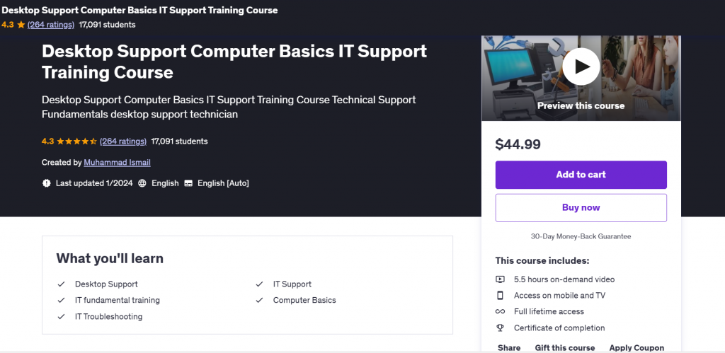 what are basic computer courses